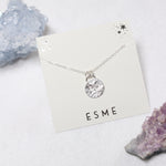 Load image into Gallery viewer, Full Moon Disc Necklace in Silver

