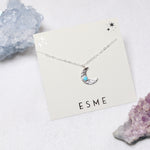 Load image into Gallery viewer, Crescent Moon Necklace in Silver
