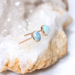 Load image into Gallery viewer, simple gemstone stud earrings
