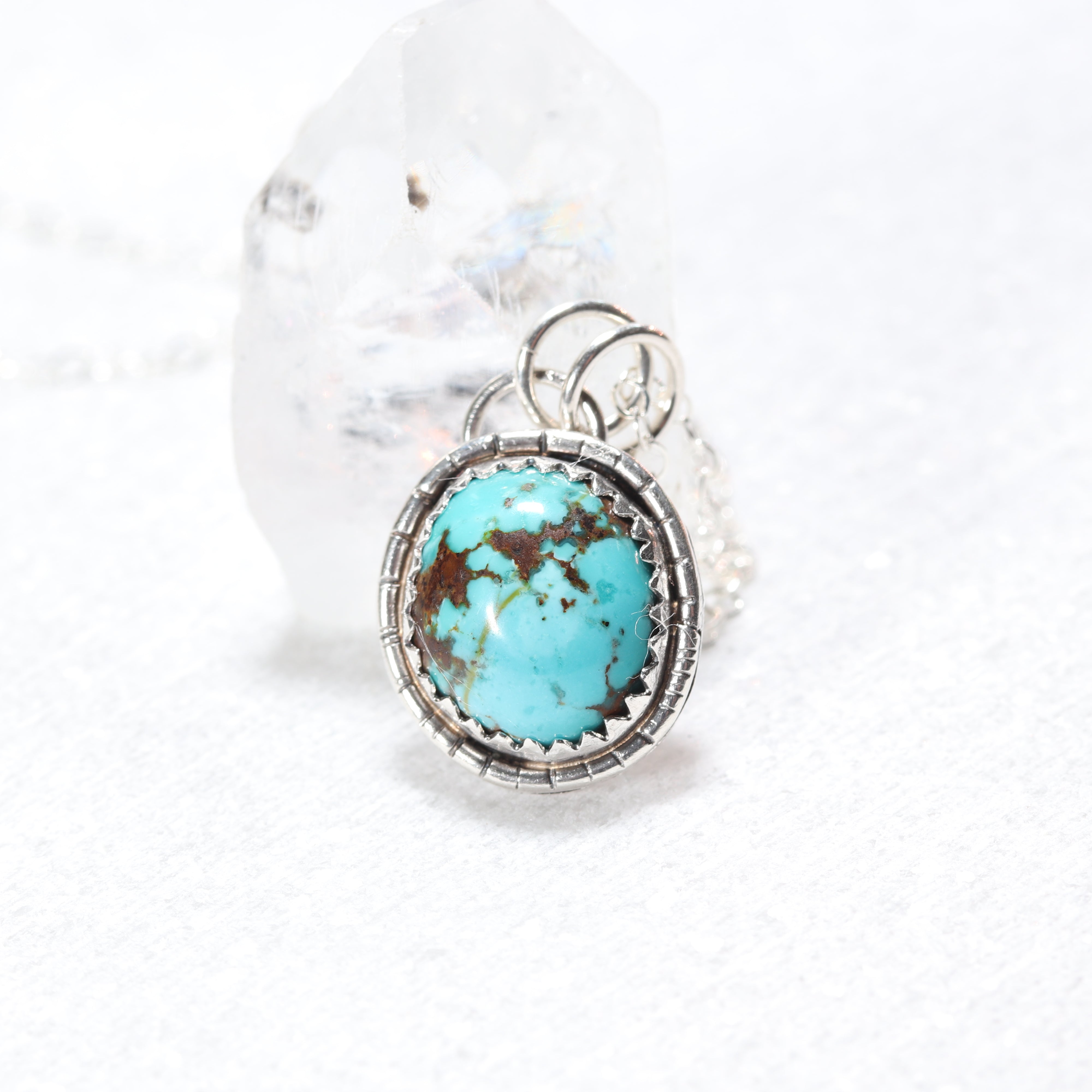 Sierra Nevada Turquoise Necklace in Sterling SilverSierra Nevada Turquoise Necklace in Sterling Silver