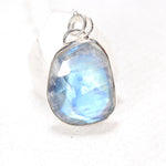 Load image into Gallery viewer, Rainbow Blue Moonstone Necklace in Sterling Silver
