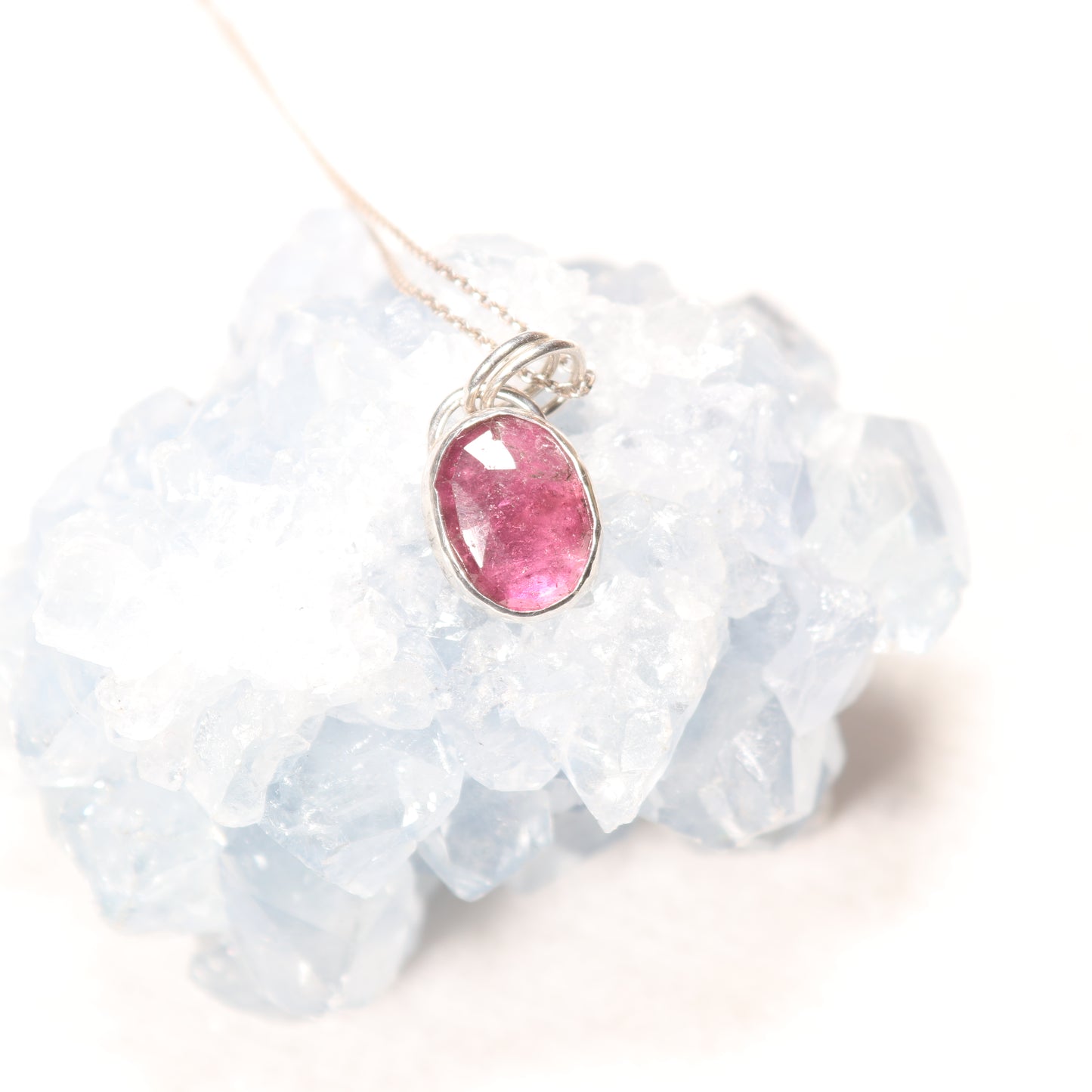 Pink Tourmaline | Rose Cut Pendant