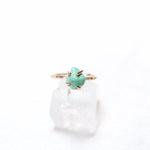 Load image into Gallery viewer, boho raw turquoise ring
