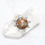 Load image into Gallery viewer, Boho Australian Boulder Opal Pendant Necklace
