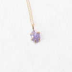 Load image into Gallery viewer, Tanzanite Gemstone Rose Cut Necklace
