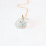 Load image into Gallery viewer, Aquamarine Gemstone Rose Cut Necklace
