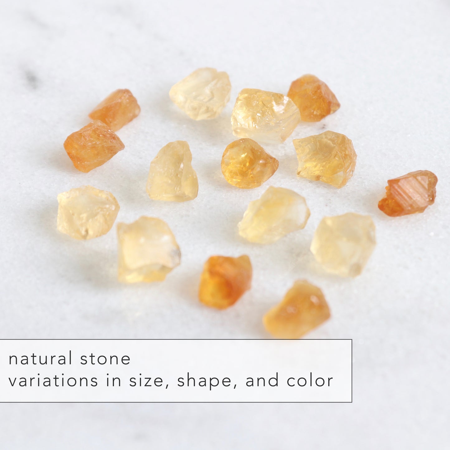 raw citrine crystal ring