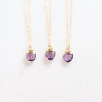 Load image into Gallery viewer, amethyst gemstone necklace
