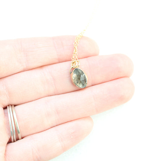 Moss Aquamarine Necklace