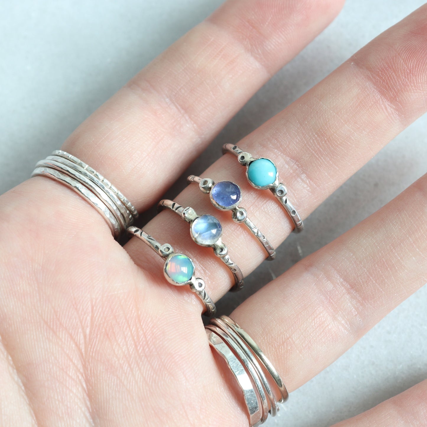 Tanzanite Stacking Ring