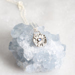 Load image into Gallery viewer, Moonstone Necklace, Reclaimed Silver
