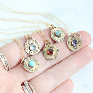 Garnet Talisman Necklace