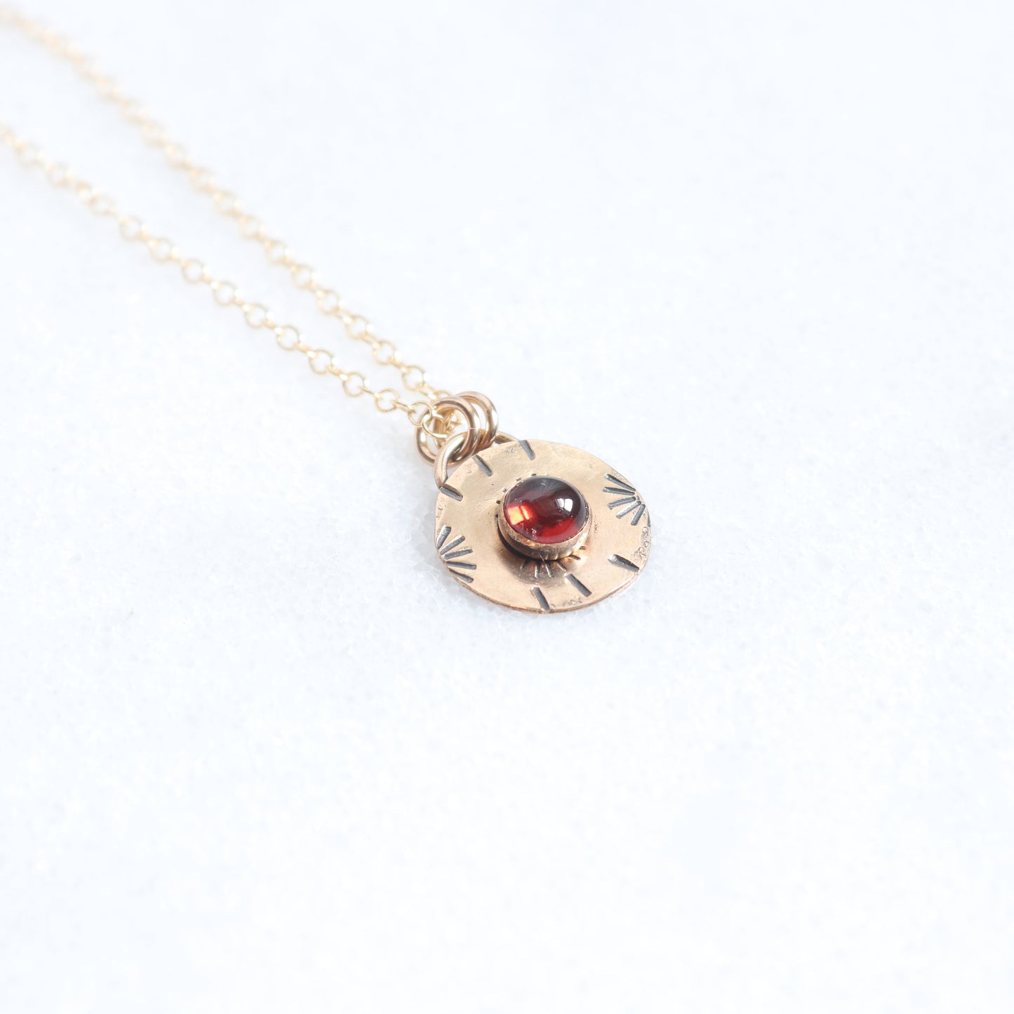 Garnet Talisman Necklace