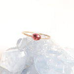 Load image into Gallery viewer, Pink Tourmaline Ring | Solid 14k Gold
