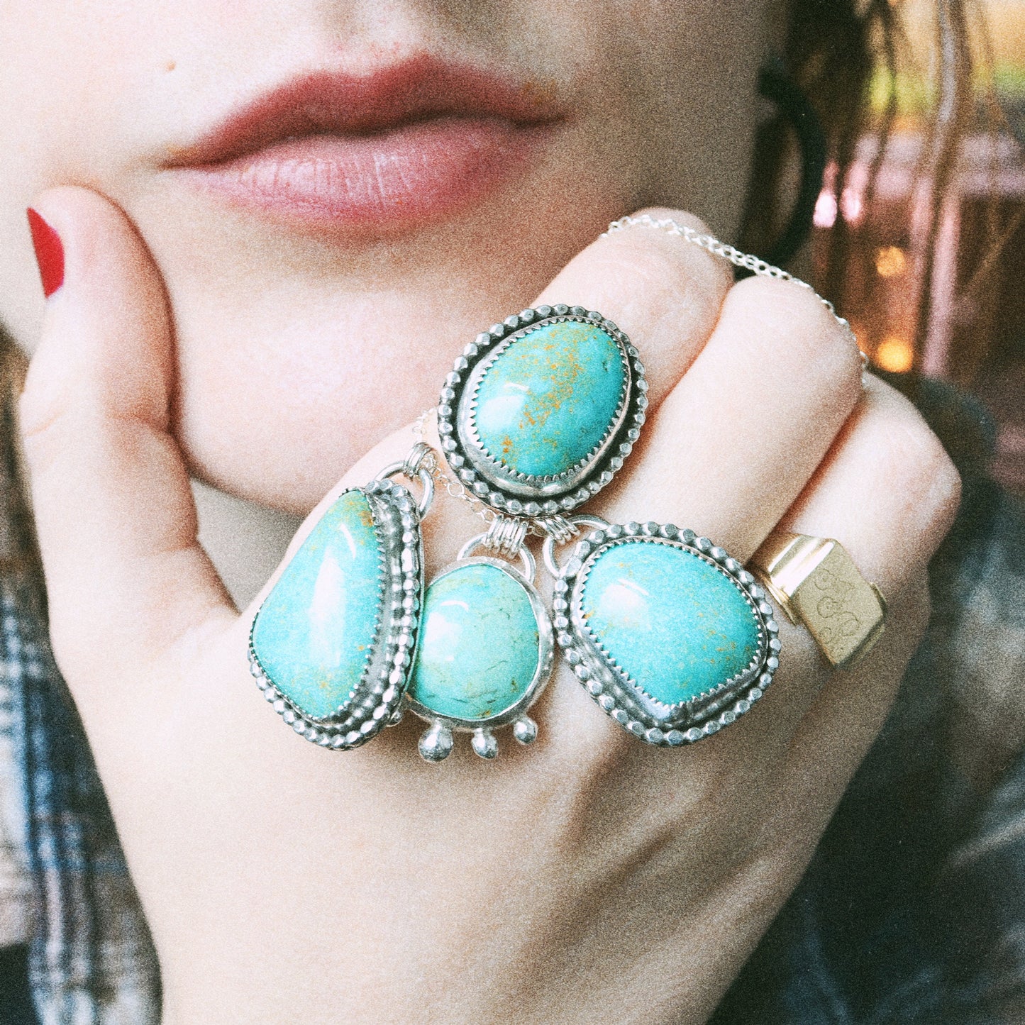 Sonoran Gold Turquoise Necklace