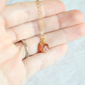 sunstone gemstone necklace