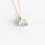 Load image into Gallery viewer, aquamarine raw crystal necklace
