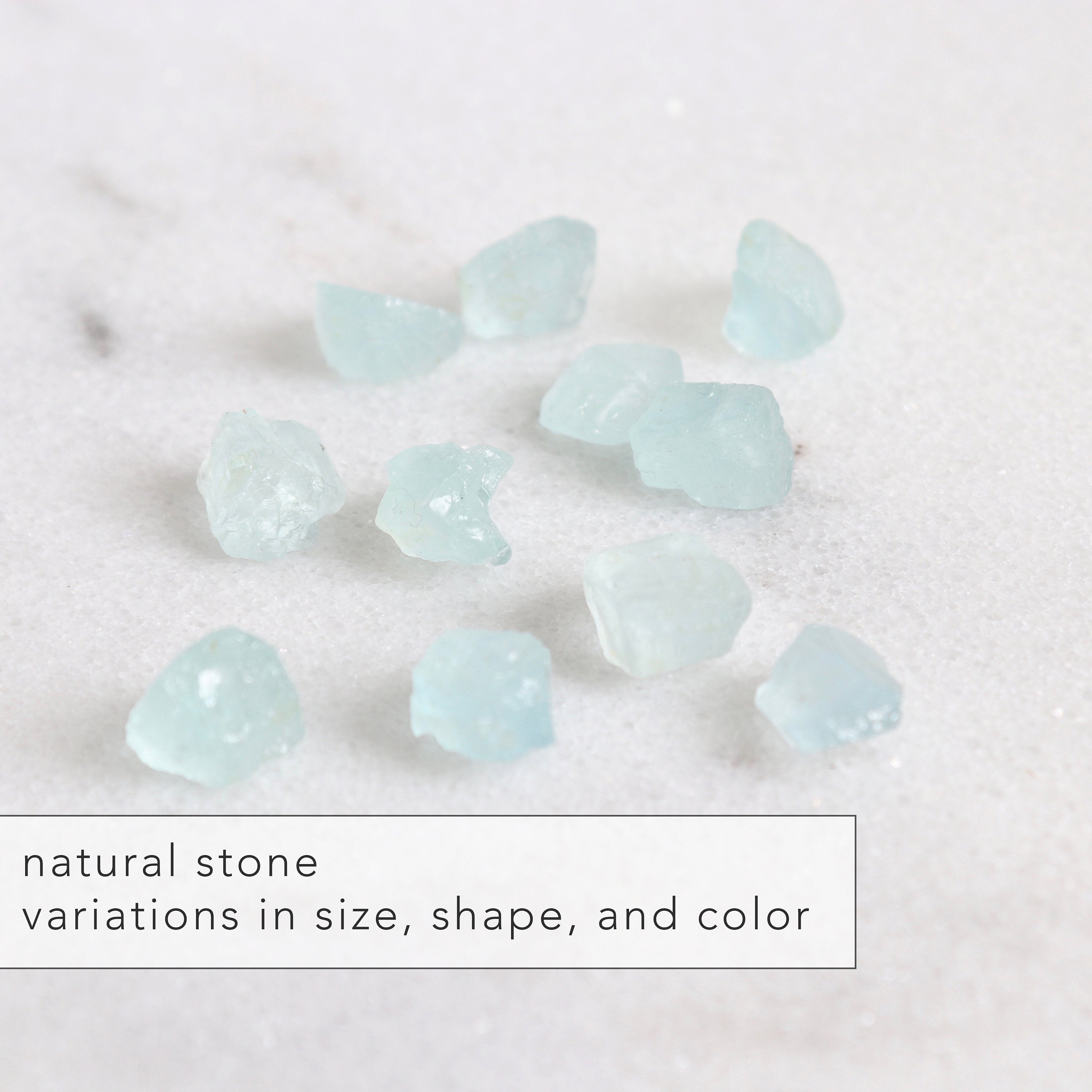 aquamarine raw crystal necklace