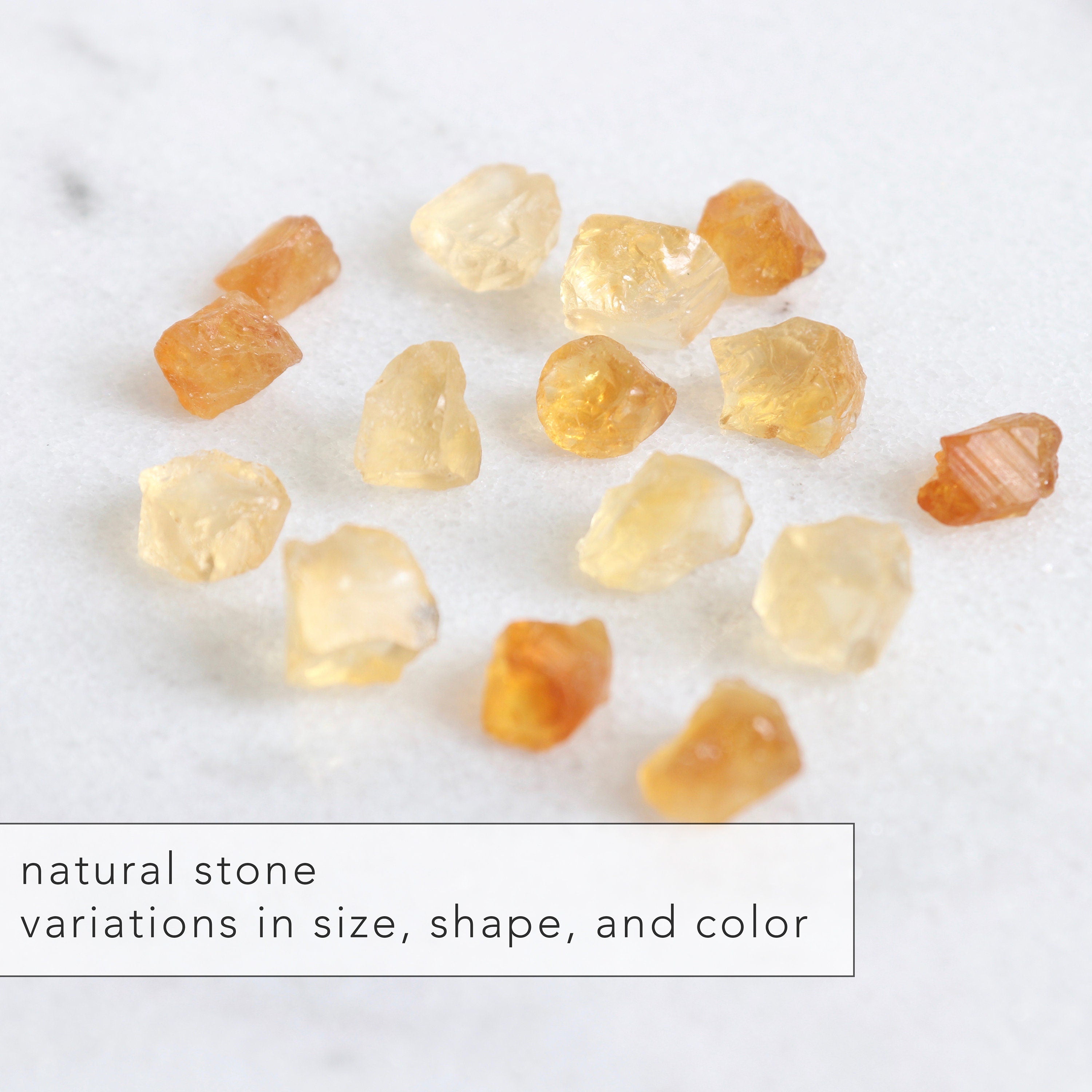 citrine raw crystal necklace